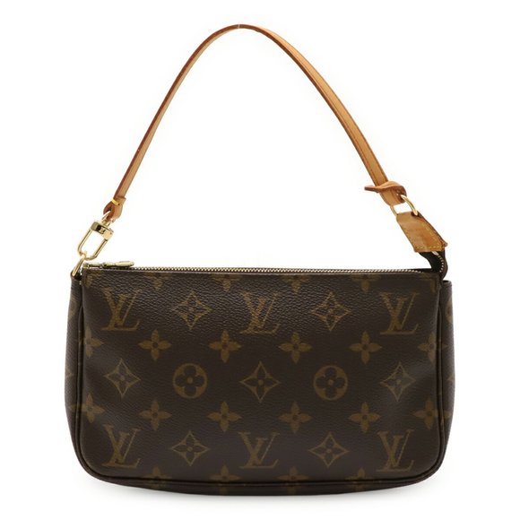 LOUIS VUITTON Brown Monogram Pouch - Picture 1 of 9